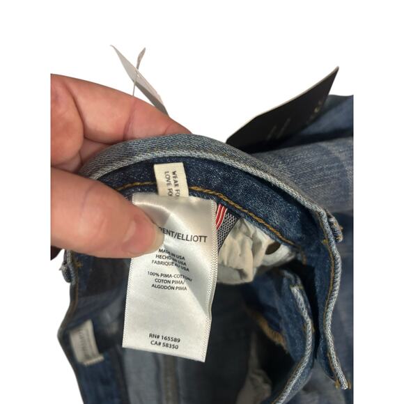 NWT Current/Elliott The Boyfriend Mason Wash
Distressed Jeans 27 Pima Cotton USA - Picture 6 of 8